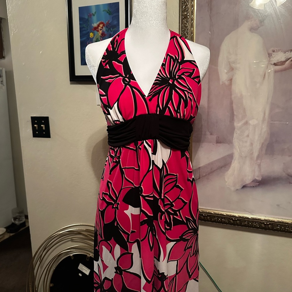 Speechless black and pink floral dress